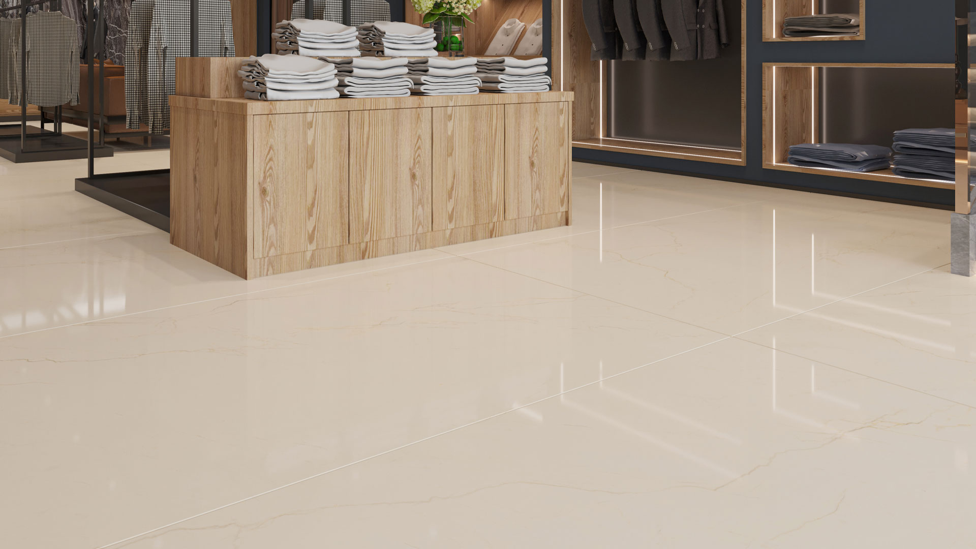 Mahceram Ceramic Tiles | Avorio beige-floor